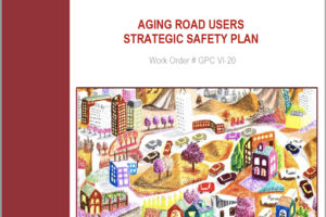 A cover of the aging road users strategic safety plan.