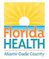 A logo of florida health miami-dade county.